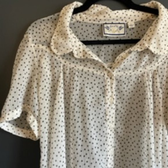 Anthropologie Polka Dot Shirt - Picture 2 of 3